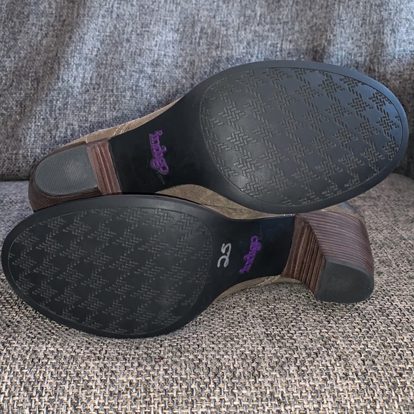 Indigo lace-up bootie beige nubuck leather size 11 - Picture 7 of 12